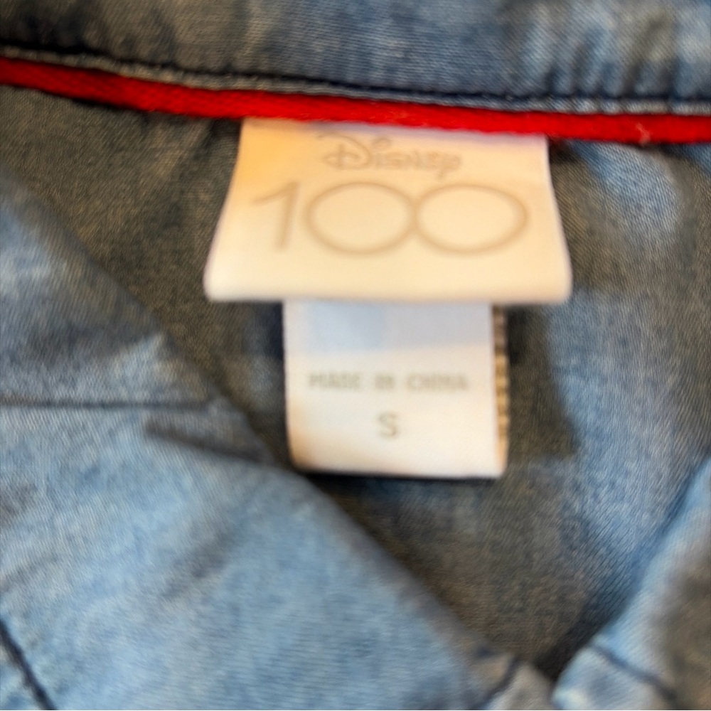 Disney 100 Years of Music and Wonder Long Sleeve Small Blue Shirt Mickey Mouse - Picture 7 of 13